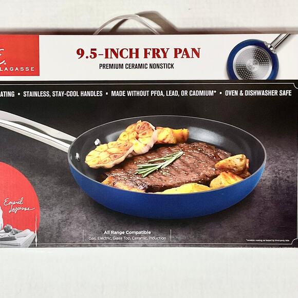 Emeril Lagasse-Premier Ceramic Non-Stick Frying  Pan/ 9.5-Inch - Picture 1 of 4